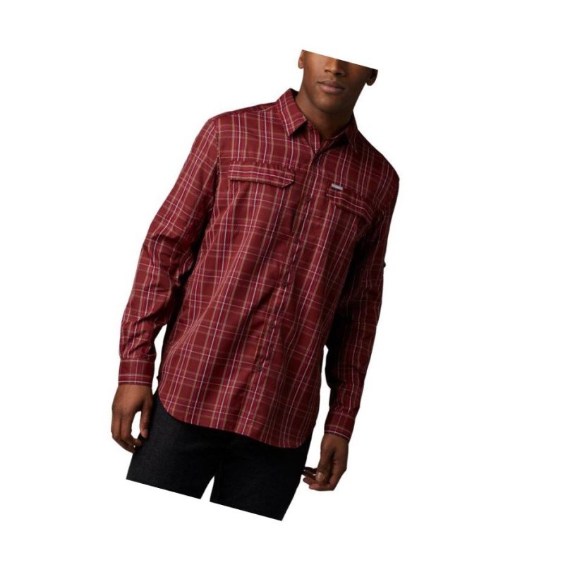 Pánské Košile Columbia Silver Ridge 2.0 Plaid Long Sleeve Tall Červené | YPBG-57401