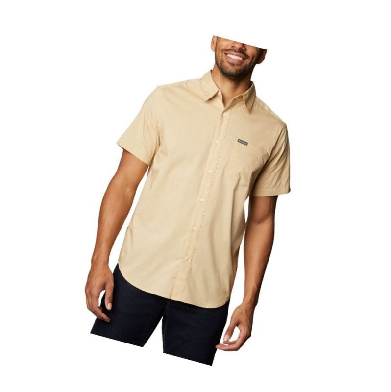 Pánské Košile Columbia Spring Time Short Sleeve Hnědé | QMZW-78640