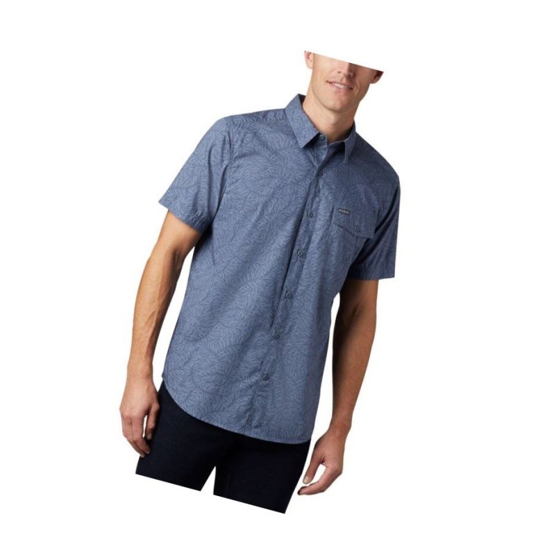 Pánské Košile Columbia Summer Chill Short Sleeve Blankyt | HGJE-78046