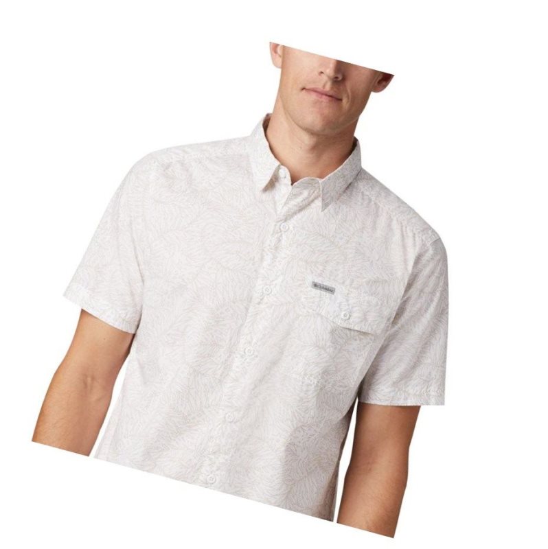 Pánské Košile Columbia Summer Chill Short Sleeve Bílé | DXGA-82741