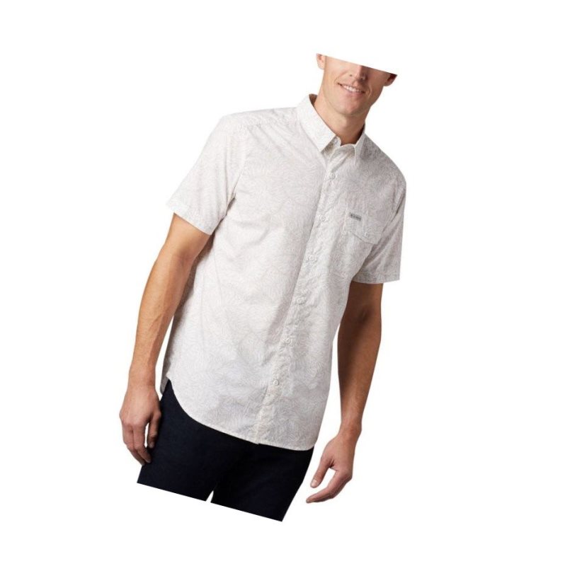 Pánské Košile Columbia Summer Chill Short Sleeve Bílé | DXGA-82741