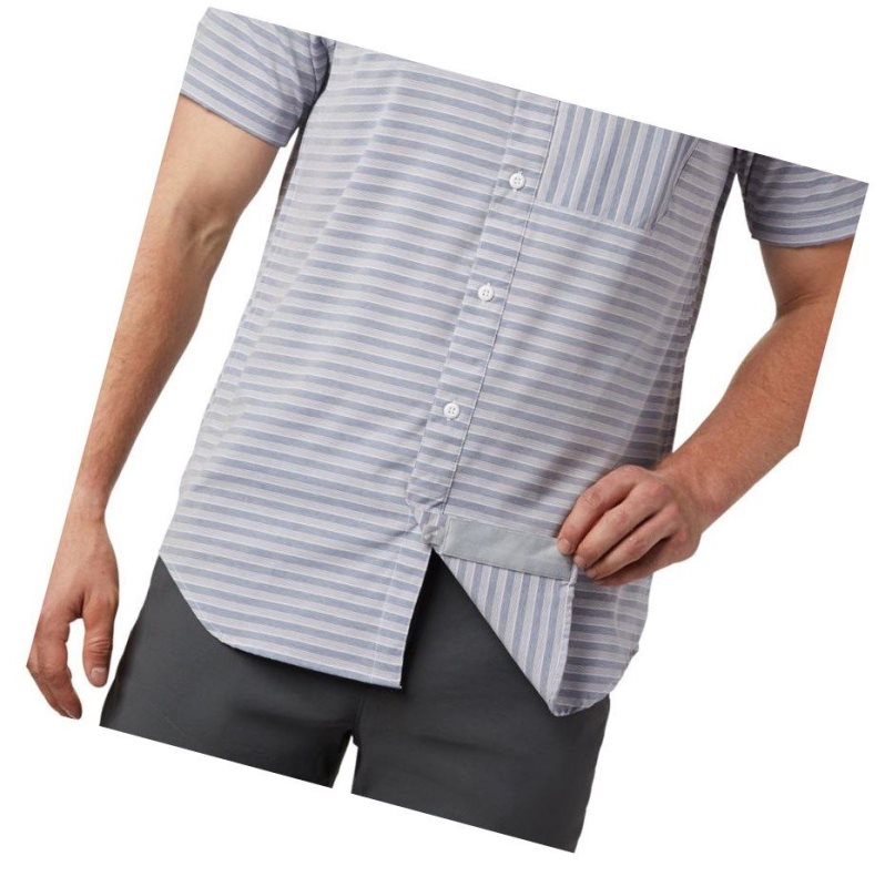 Pánské Košile Columbia Twisted Creek II Short Sleeve Tmavě Blankyt | UMJA-58746