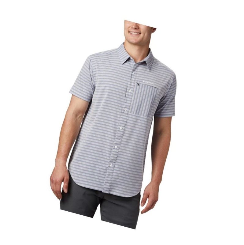 Pánské Košile Columbia Twisted Creek II Short Sleeve Tmavě Blankyt | UMJA-58746