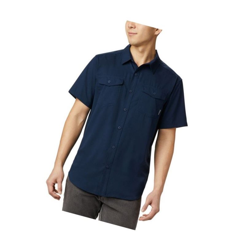 Pánské Košile Columbia Utilizer II Solid Short Sleeve Tmavě Blankyt | JMUN-30925