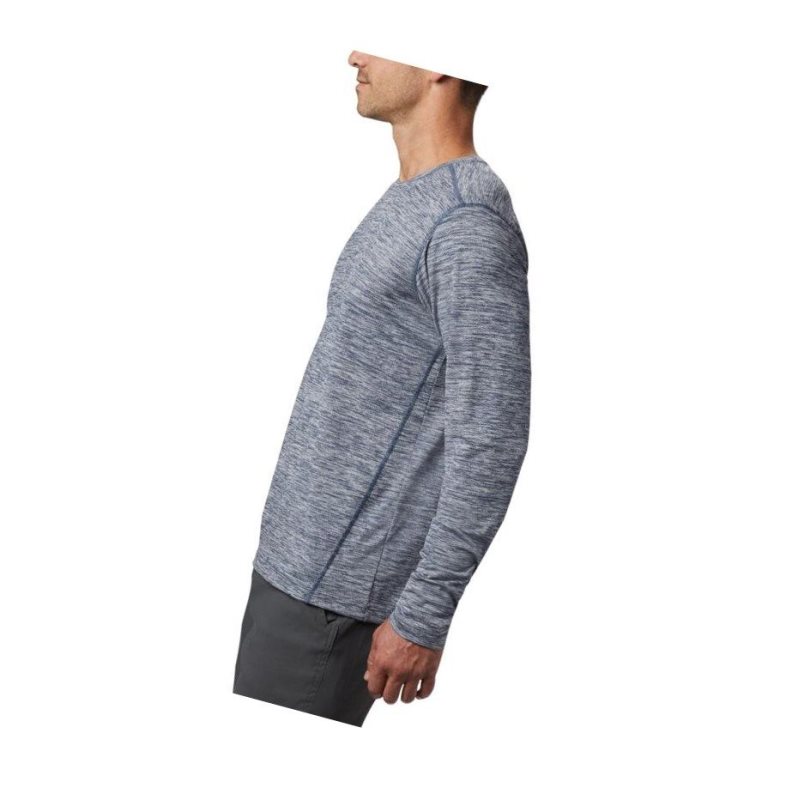 Pánské Mikina Columbia Deschutes Runner Long Sleeve Tmavě Blankyt | BIYA-16793