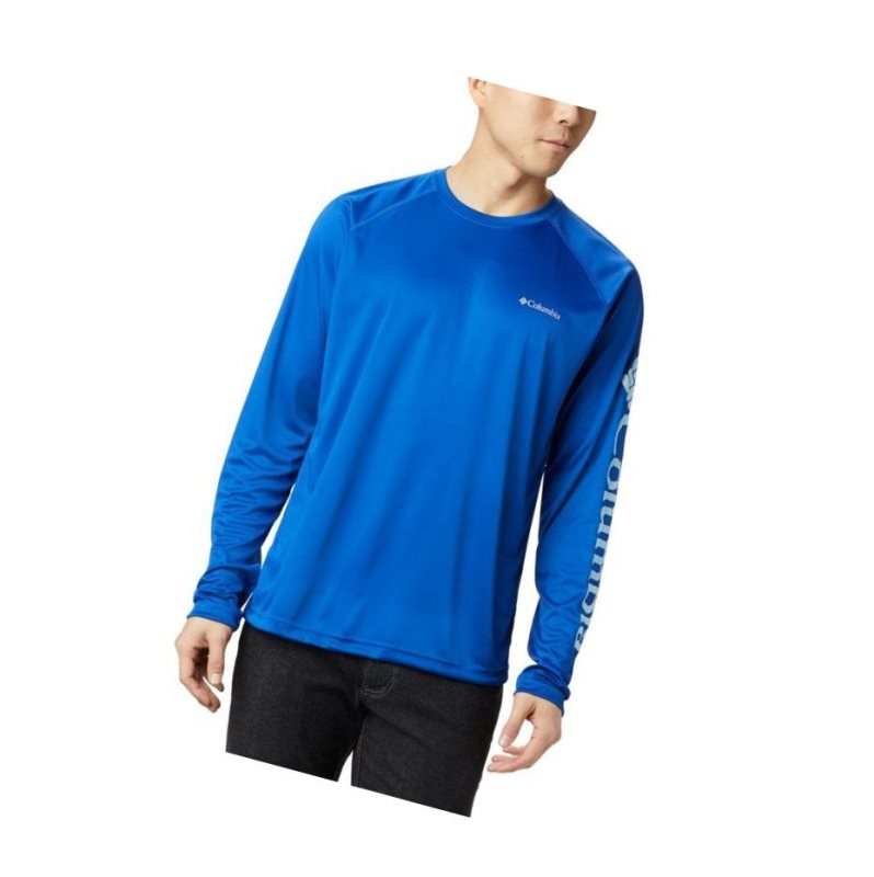 Pánské Mikina Columbia Fork Stream Long Sleeve Blankyt | RMQV-04132