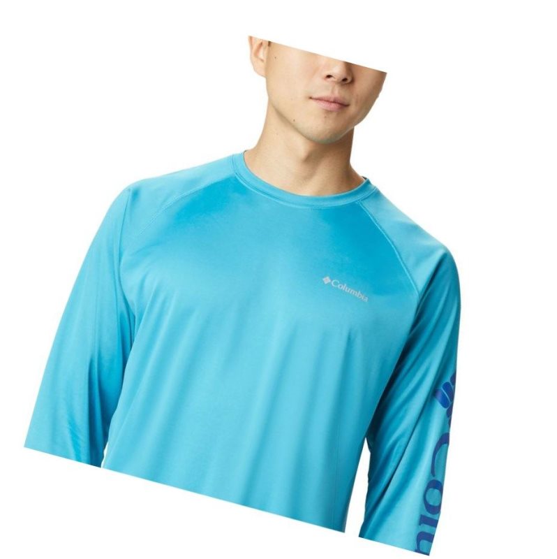 Pánské Mikina Columbia Fork Stream Long Sleeve Blankyt | KRLB-52890