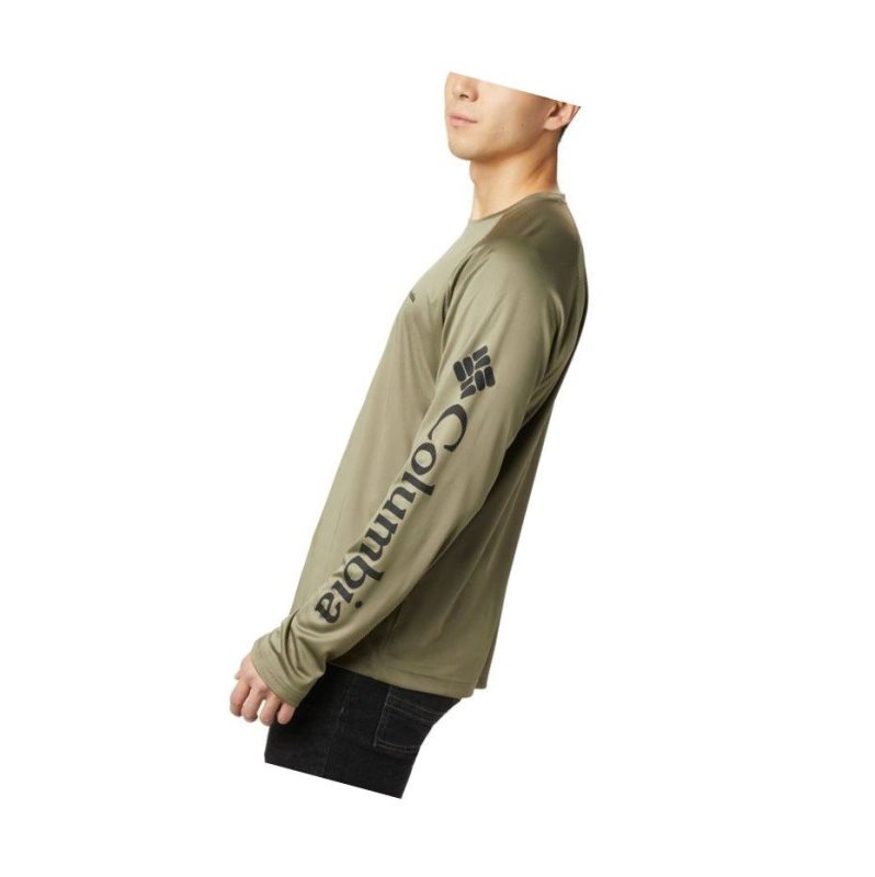 Pánské Mikina Columbia Fork Stream Long Sleeve Olivy Zelené Černé | IJXN-82674