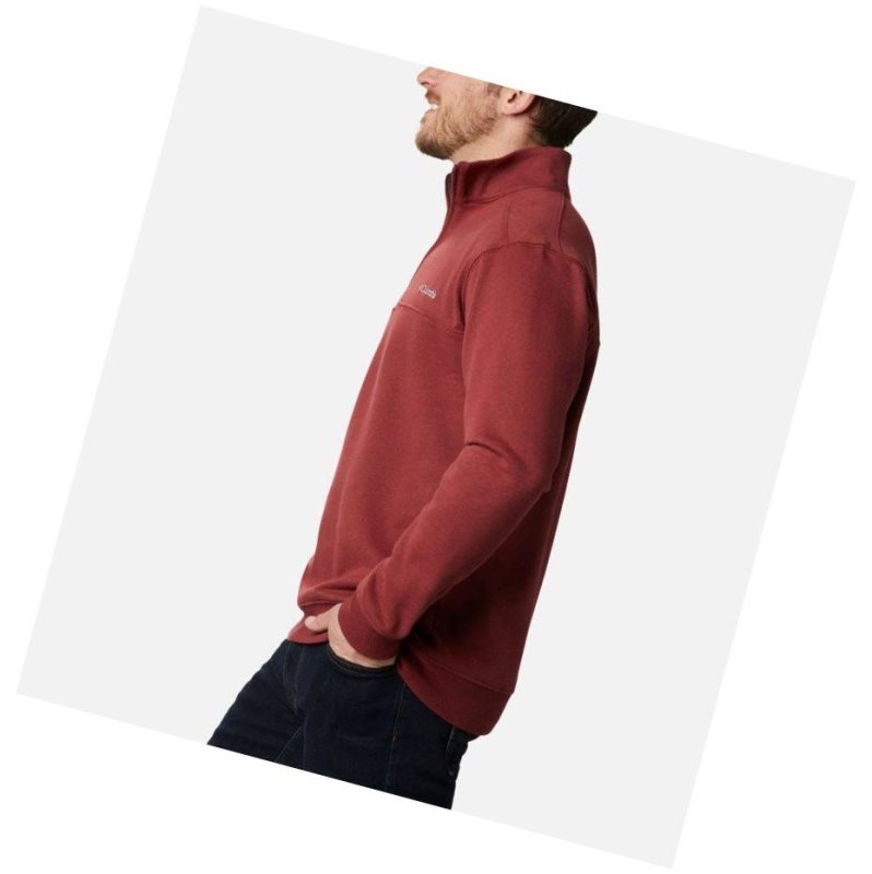 Pánské Mikina Columbia Hart Mountain II Half Zip Červené | TYHA-39081