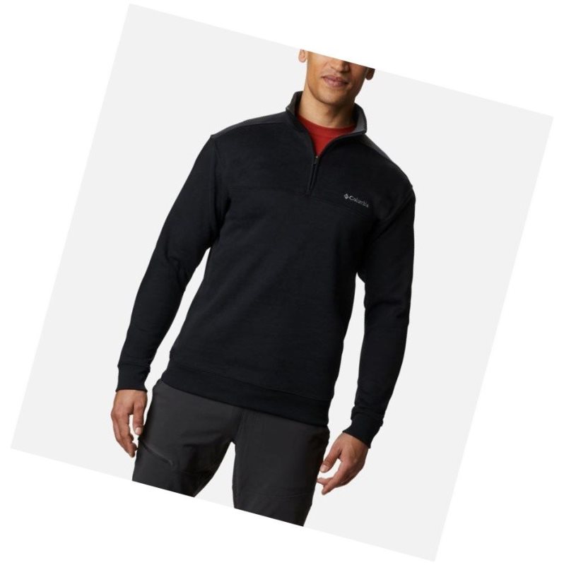 Pánské Mikina Columbia Hart Mountain II Half Zip Černé | NARO-60437