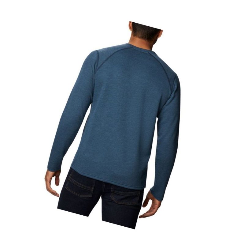 Pánské Mikina Columbia Hayden Island Henley Tmavě Blankyt | ZKOB-68430