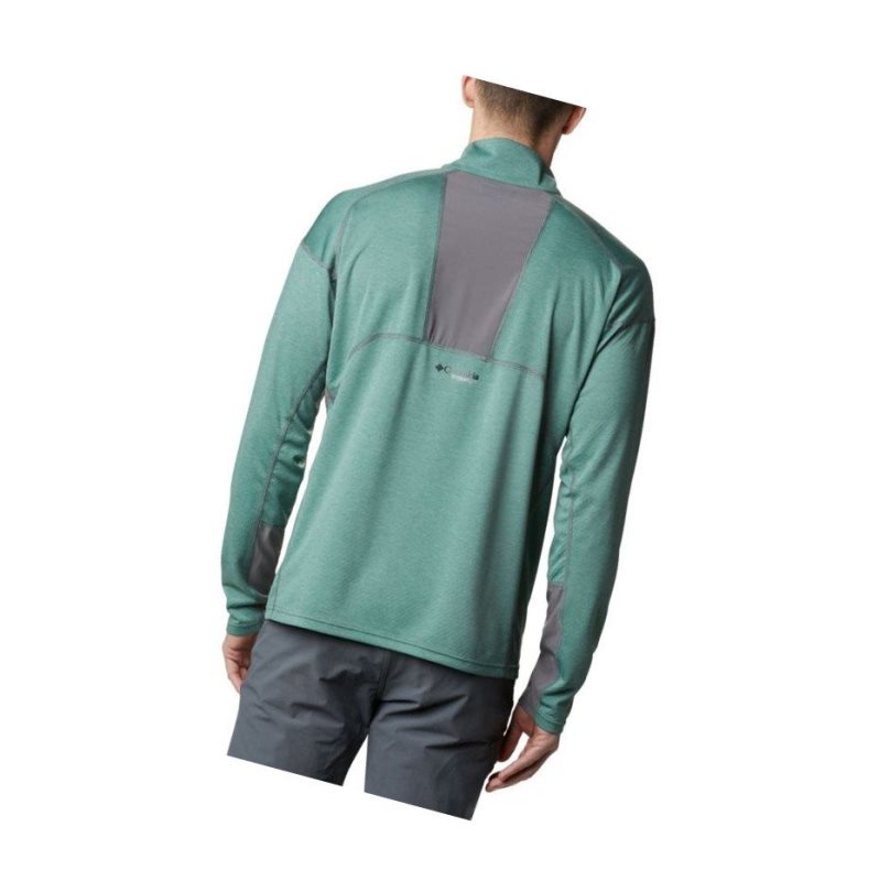 Pánské Mikina Columbia Irico Knit Half-Zip Zelene | HUDT-53891