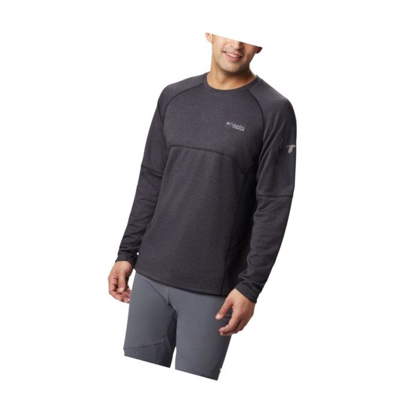 Pánské Mikina Columbia Mount Defiance Long Sleeve Crew Neck Big Černé | KDEY-81329