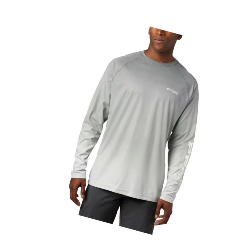 Pánské Mikina Columbia PFG Terminal Deflector Printed Long Sleeve Černé | VHAP-41378