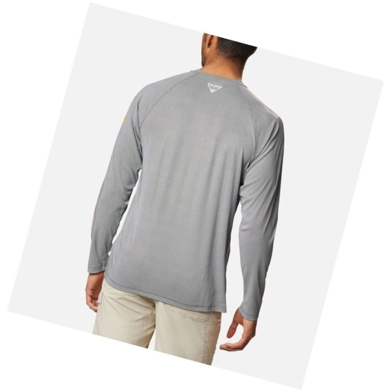 Pánské Mikina Columbia PFG Terminal Deflector Long Sleeve Big Tmavě Šedé | KZAH-89206