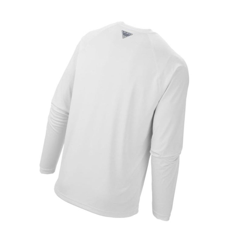 Pánské Mikina Columbia PFG Terminal Tackle?Long Sleeve Tall Bílé | OZVU-40318