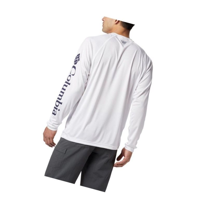 Pánské Mikina Columbia PFG Terminal Tackle?Long Sleeve Tall Bílé | OZVU-40318