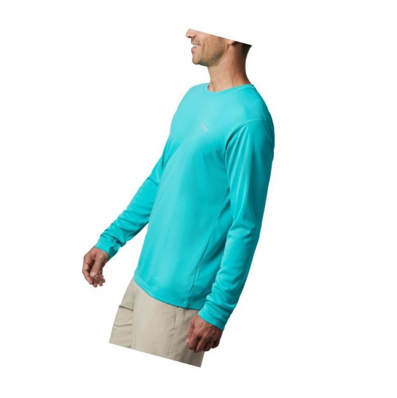 Pánské Mikina Columbia PFG Zero Rules Long Sleeve Světle Tyrkysové | PNCE-68543