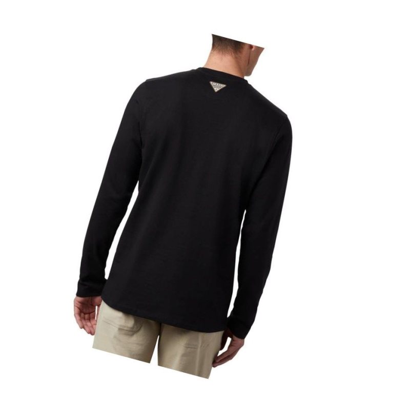 Pánské Mikina Columbia PHG Roughtail Work Long Sleeve Pocket Černé | AXER-92436