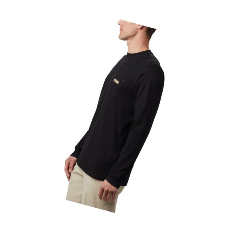 Pánské Mikina Columbia PHG Roughtail Work Long Sleeve Pocket Černé | AXER-92436