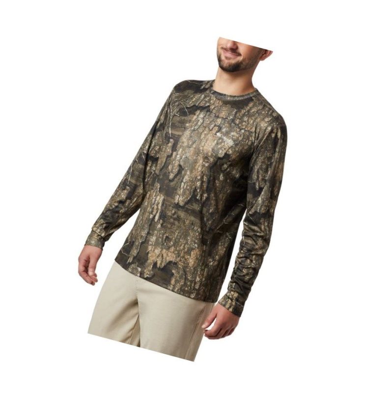 Pánské Mikina Columbia PHG Trophy Rack Long Sleeve Knit Hnědé | OXBI-18379