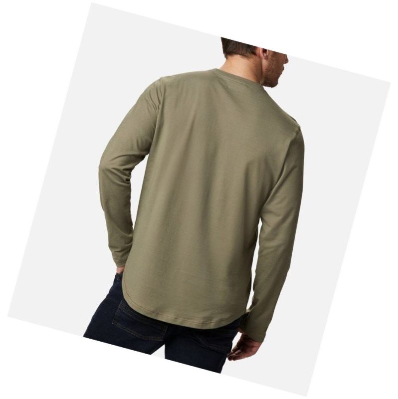 Pánské Mikina Columbia Rugged Ridge Long Sleeve Crew Šedé Zelene | GNVD-14970