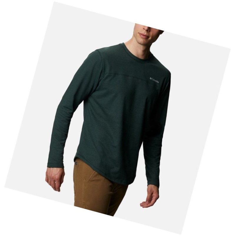 Pánské Mikina Columbia Rugged Ridge Long Sleeve Crew Zelene | BIRZ-58693