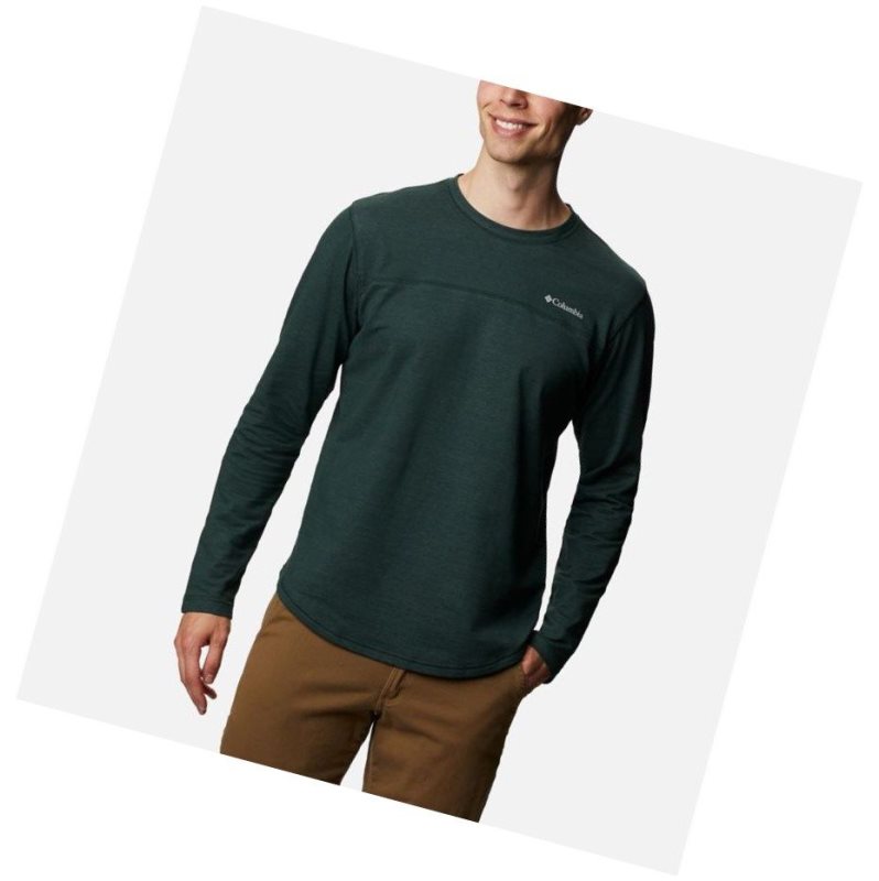 Pánské Mikina Columbia Rugged Ridge Long Sleeve Crew Zelene | BIRZ-58693