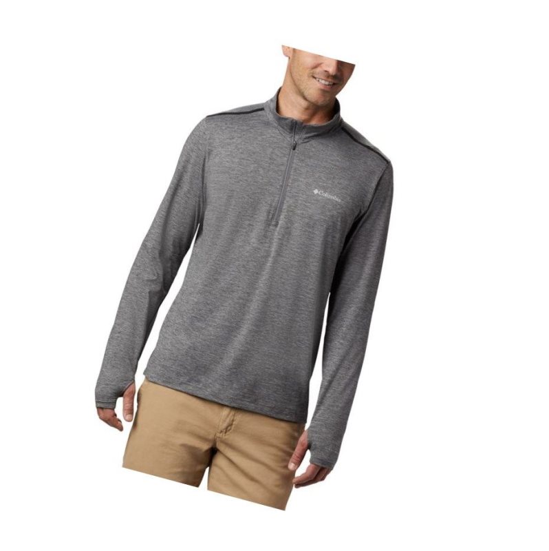 Pánské Mikina Columbia Tech Trail 1/4 Zip Šedé | USLP-15790