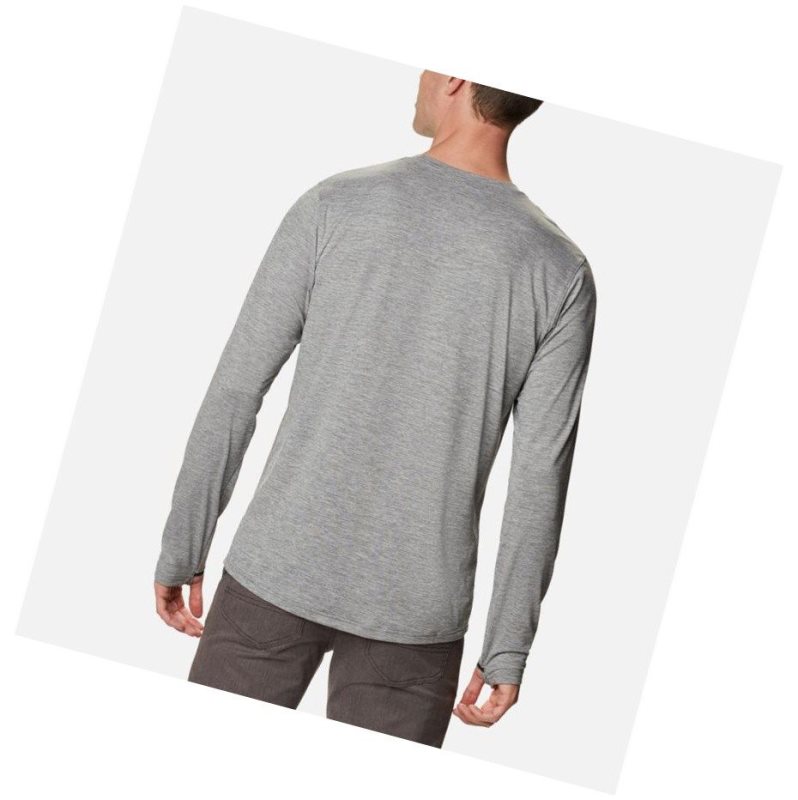 Pánské Mikina Columbia Tech Trail Long Sleeve Crew II Šedé | PXIH-13764