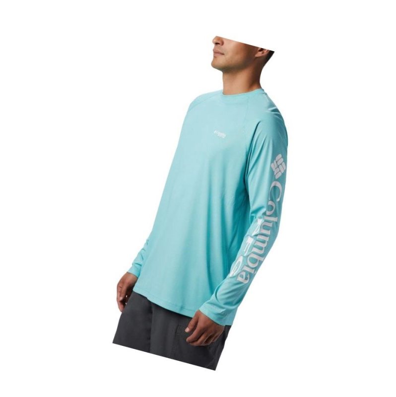 Pánské Mikina Columbia Terminal Deflector Long Sleeve Světle Tyrkysové Bílé | USHB-65208