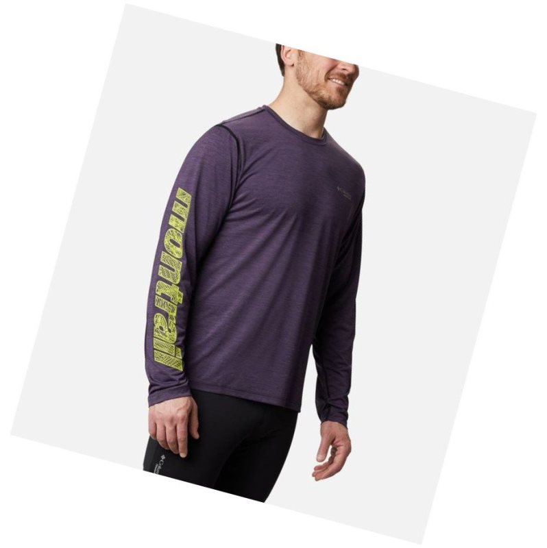 Pánské Mikina Columbia Trinity Trail II Long Sleeve Fialové | XCSA-14635