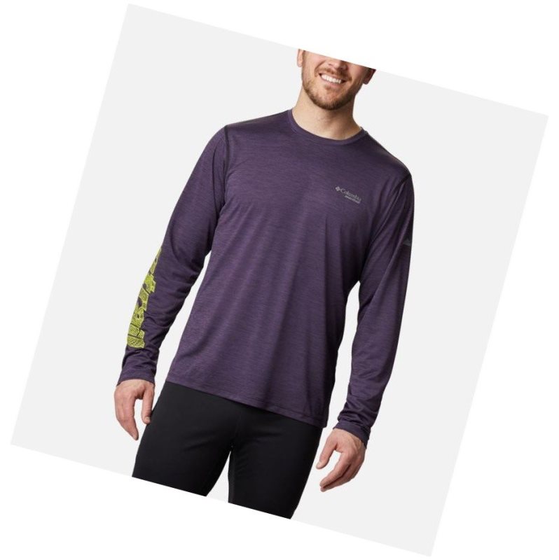 Pánské Mikina Columbia Trinity Trail II Long Sleeve Fialové | XCSA-14635