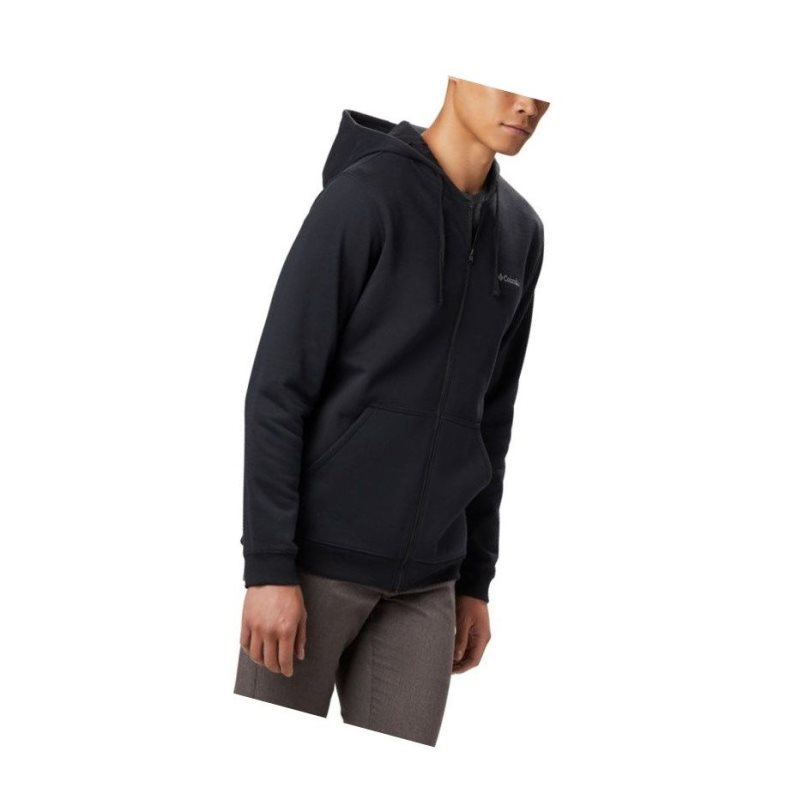 Pánské Mikina s Kapucí Columbia Hart Mountain Full Zip Černé | TQVX-62087