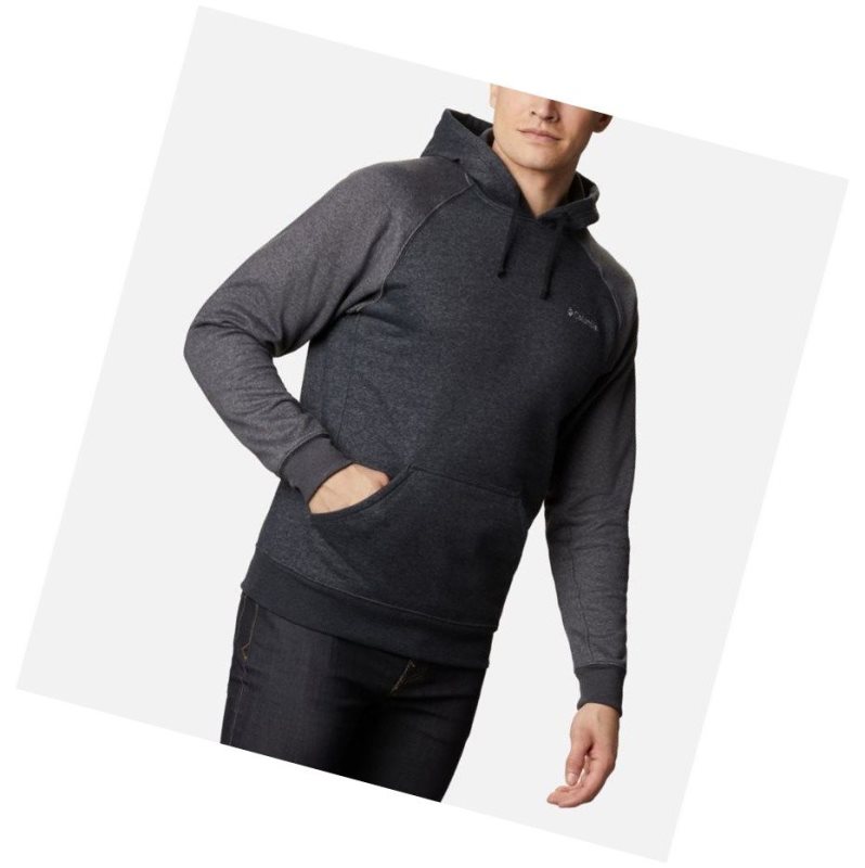 Pánské Mikina s Kapucí Columbia Hart Mountain II Fleece Černé Tmavě Šedé | NLZR-59703