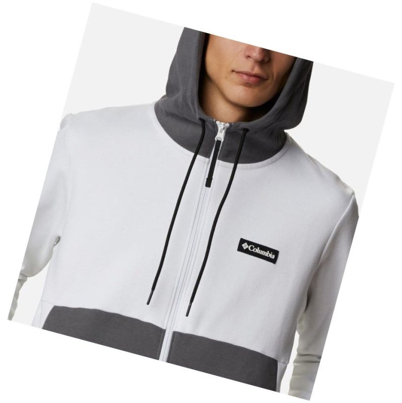 Pánské Mikina s Kapucí Columbia Mountain View Omni-Heat Full Zip Bílé Černé | IJKG-31625