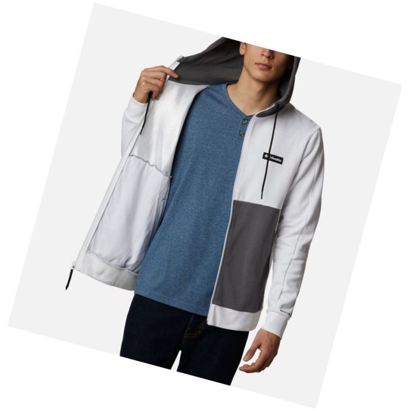 Pánské Mikina s Kapucí Columbia Mountain View Omni-Heat Full Zip Bílé Černé | IJKG-31625