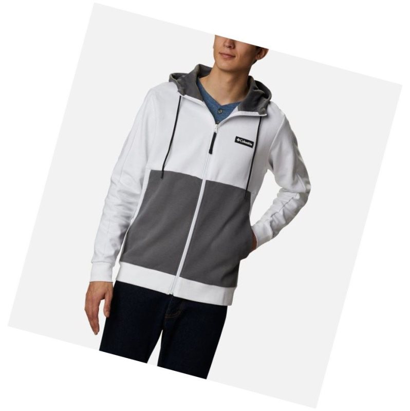 Pánské Mikina s Kapucí Columbia Mountain View Omni-Heat Full Zip Bílé Černé | IJKG-31625