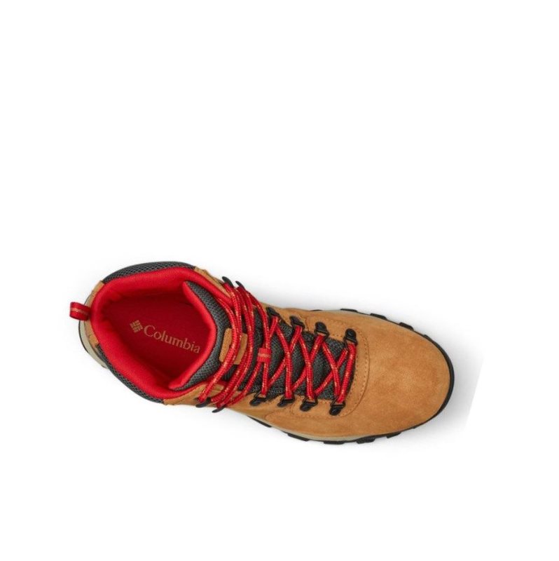 Pánské Pohorky Columbia Newton Ridge Plus II Suede Waterproof Wide Blankyt Červené | YFRB-41027