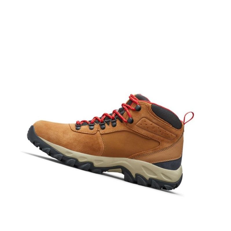 Pánské Pohorky Columbia Newton Ridge Plus II Suede Waterproof Wide Blankyt Červené | YFRB-41027