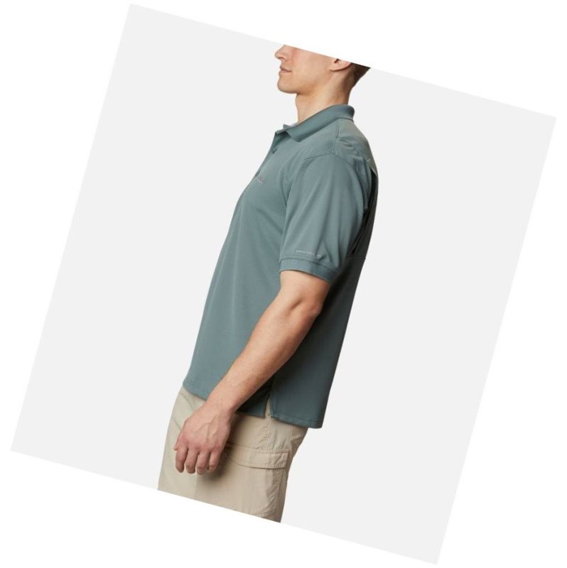 Pánské Polo Triko Columbia PFG Perfect Cast Big Zelene | GFHN-97024