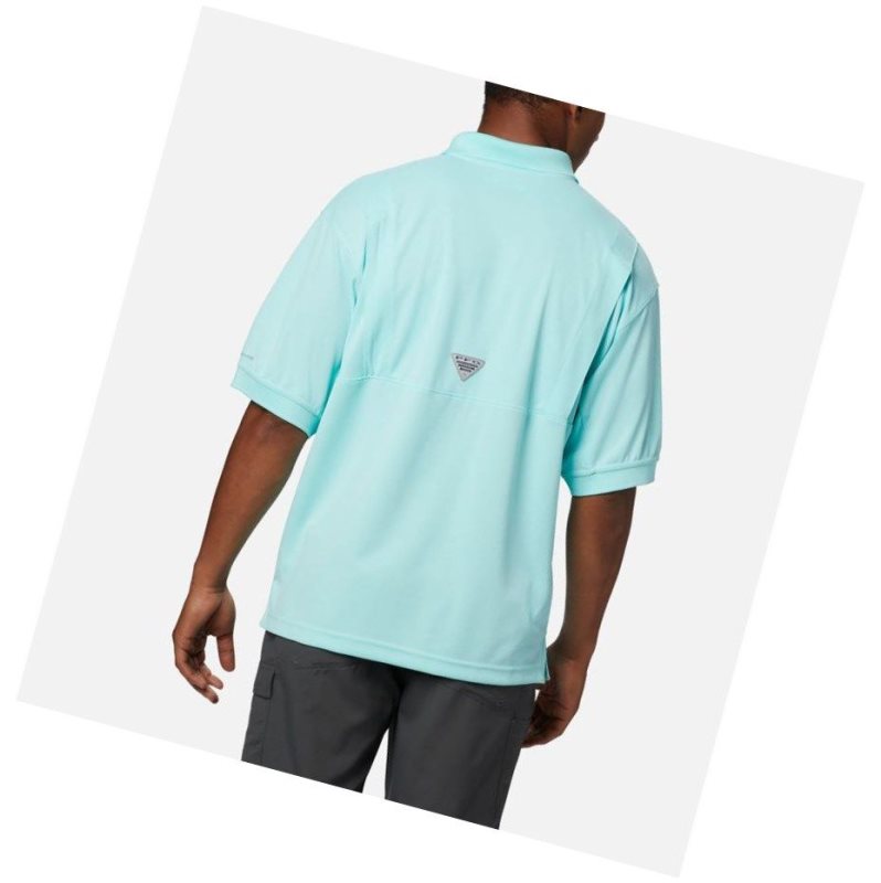 Pánské Polo Triko Columbia PFG Perfect Cast Tall Světle Blankyt | FAGZ-30497