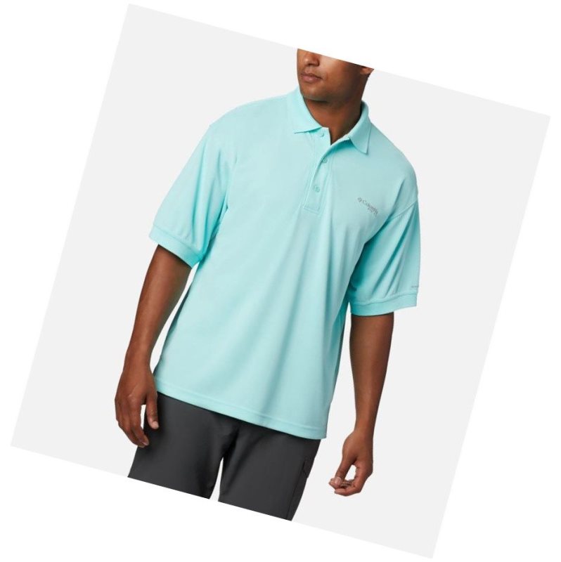 Pánské Polo Triko Columbia PFG Perfect Cast Tall Světle Blankyt | FAGZ-30497