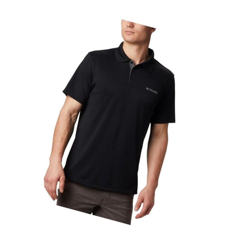 Pánské Polo Triko Columbia Utilizer Černé | YLIK-65307