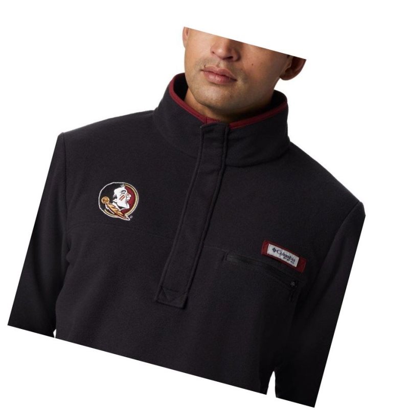 Pánské Pulovr Columbia Collegiate PFG Harborside Fleece - Florida State Černé | RGCE-08953