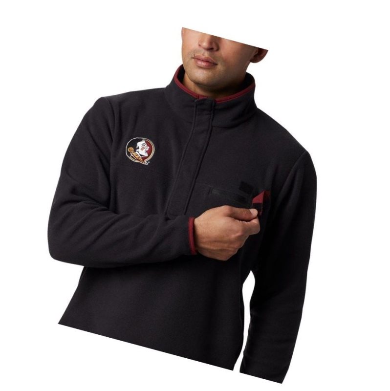 Pánské Pulovr Columbia Collegiate PFG Harborside Fleece - Florida State Černé | RGCE-08953