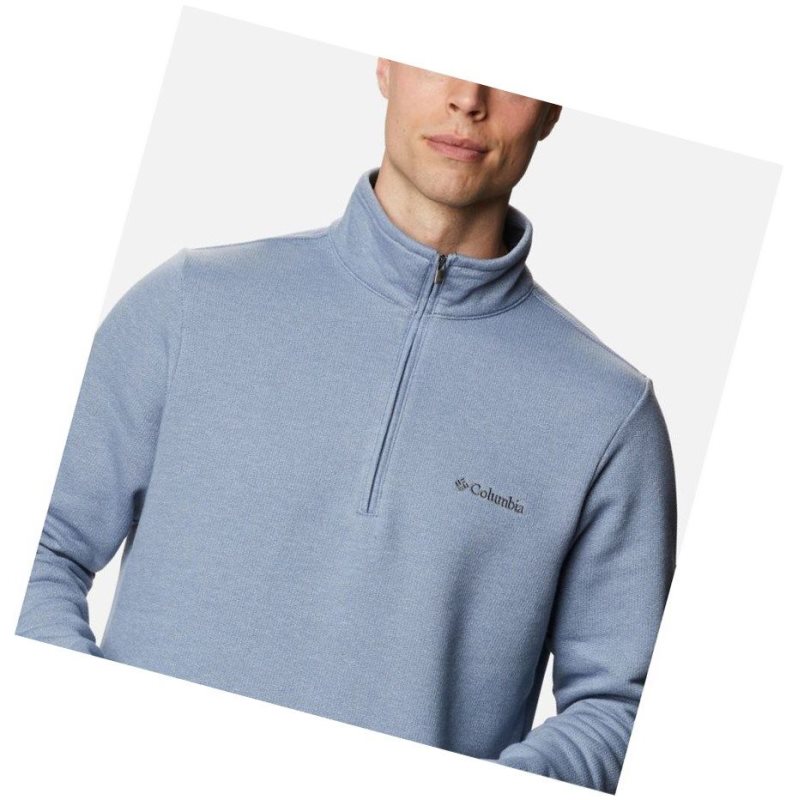 Pánské Pulovr Columbia Great Hart Mountain III Half Zip Fleece Šedé Blankyt | WXZT-39108