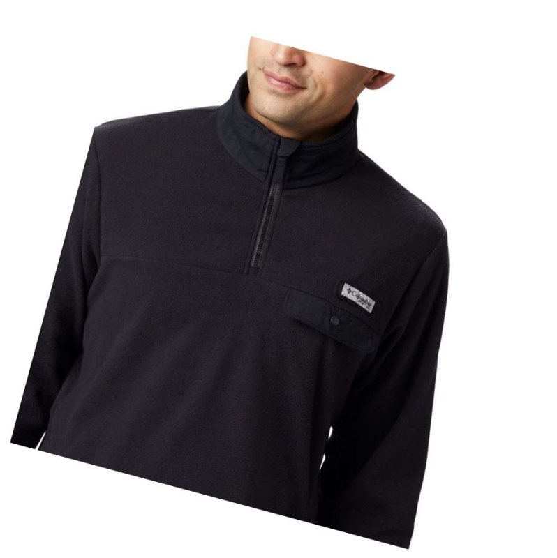 Pánské Pulovr Columbia Harborside II Fleece Černé | ONMW-02683