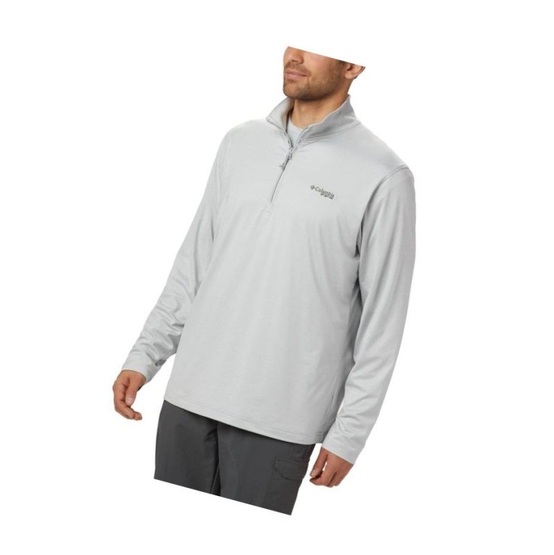 Pánské Pulovr Columbia PFG Slack Tide 1/4 Zip Šedé | SNPA-23089