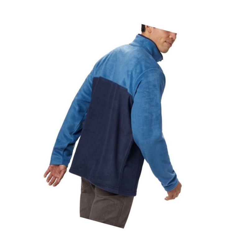 Pánské Pulovr Columbia Steens Mountain Half Snap Fleece Tmavě Blankyt Blankyt | EQIG-82079